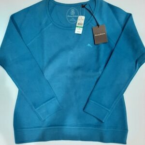 Tommy Bahama NEW WITH TAGS,  Women's Teal Crew Neck Sweater